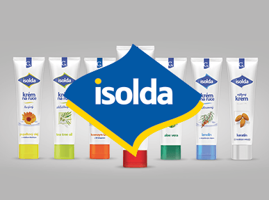 Redesign obalů produktové řady krémů značky Isolda